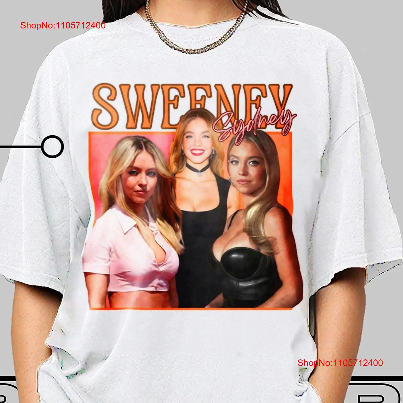 Men'S Fashion Sydney - Camiseta Vintage Sydney Sweeney para Fãs,