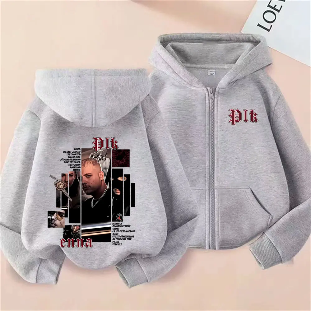Mens Fashion Zip Up Hoodies - Moletom com zíper e capuz, estampa