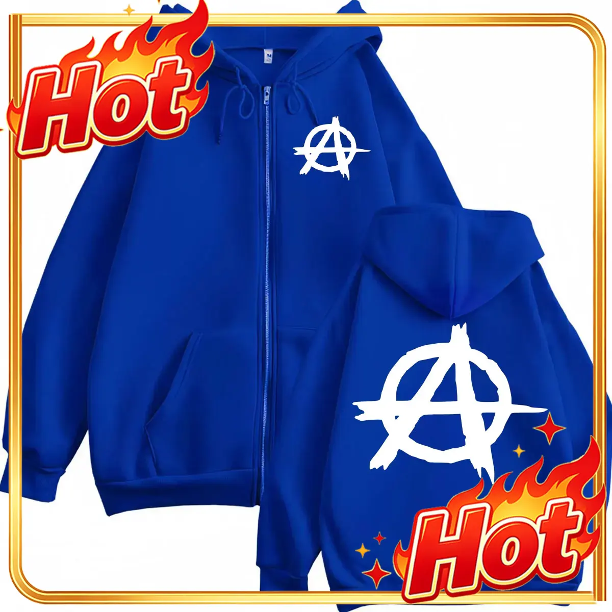 Sweatshirts com zíper e capuz, - Mens Fashion Zip Up Hoodies avaliação e preço