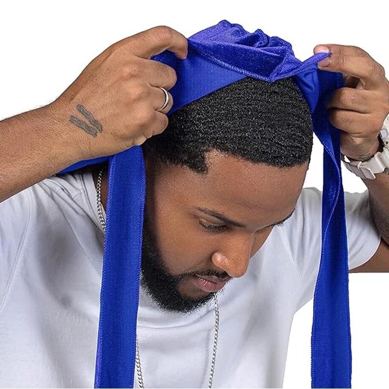 kkjoy Durags Unissex de Veludo - Men'S Fashion With Hat avaliação e preço