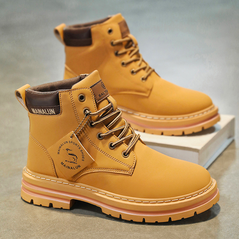 Clássico masculino botas de ca - Men'S Fashion Videos avaliação e preço