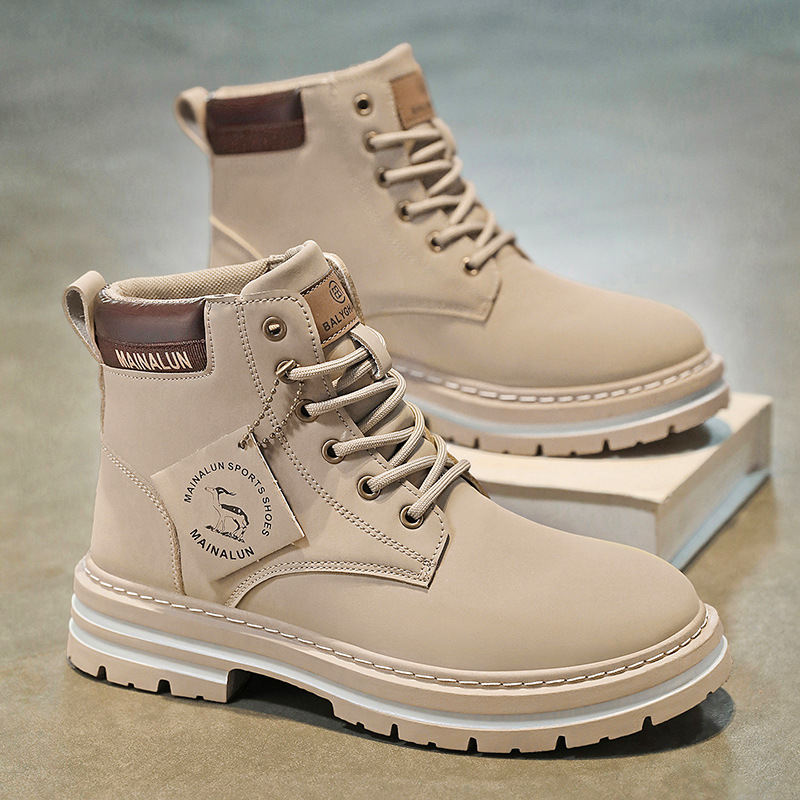 Clássico masculino botas de ca - Men'S Fashion Videos avaliação e preço