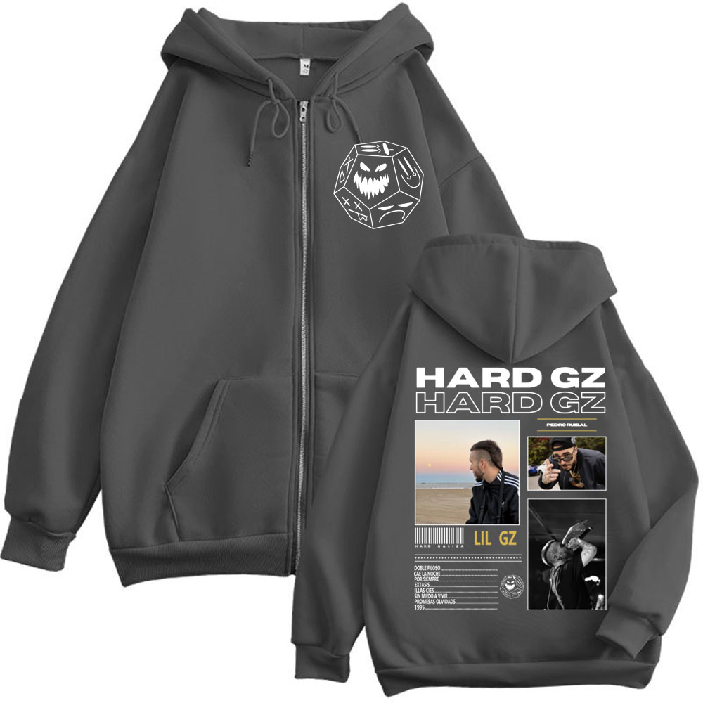 Hoodies com Zíper Rapper HARD  - Mens Fashion Zip Up Hoodies avaliação e preço