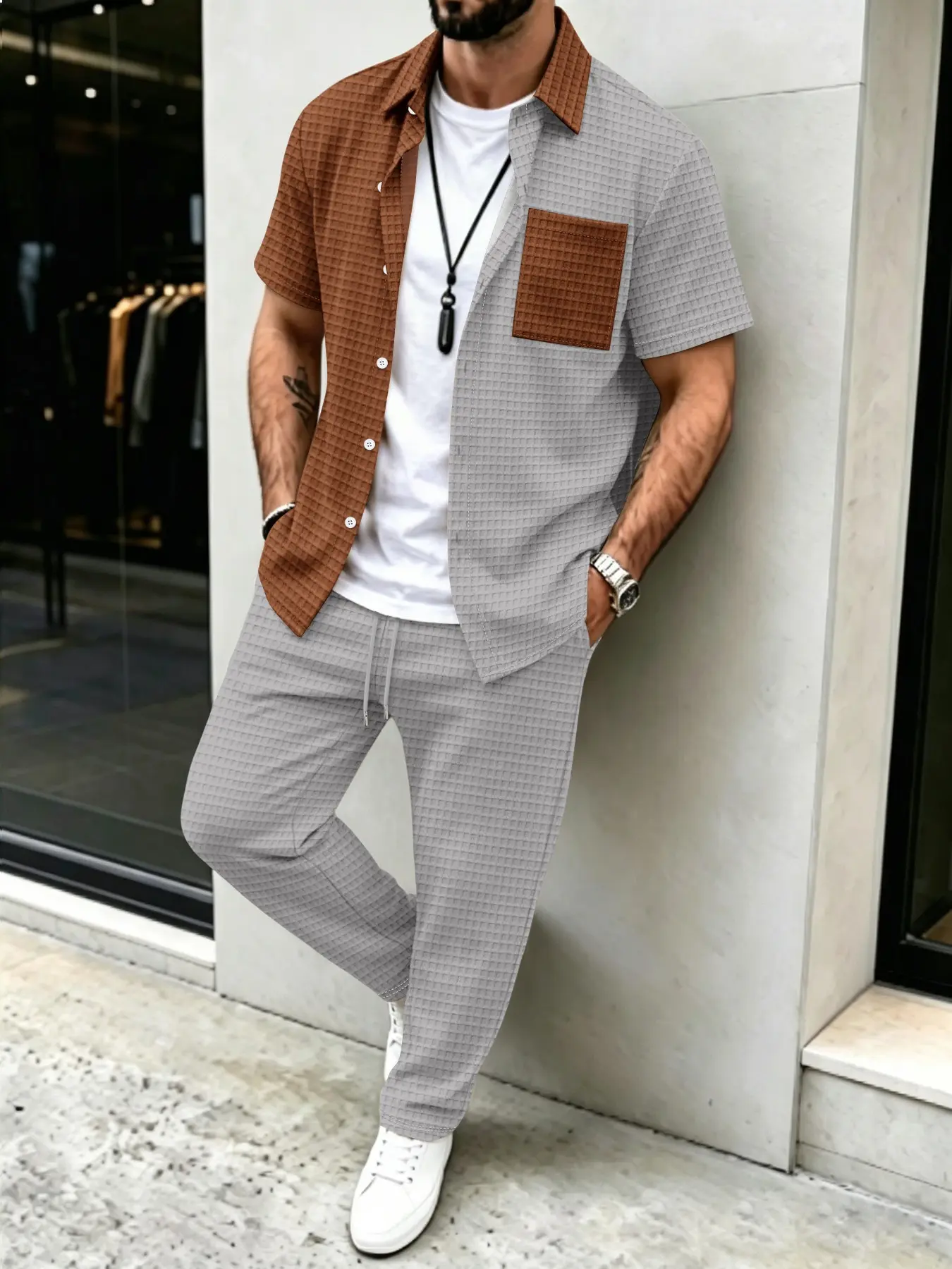 Conjunto Masculino Casual com  - Mens Fashion Clothes avaliação e preço