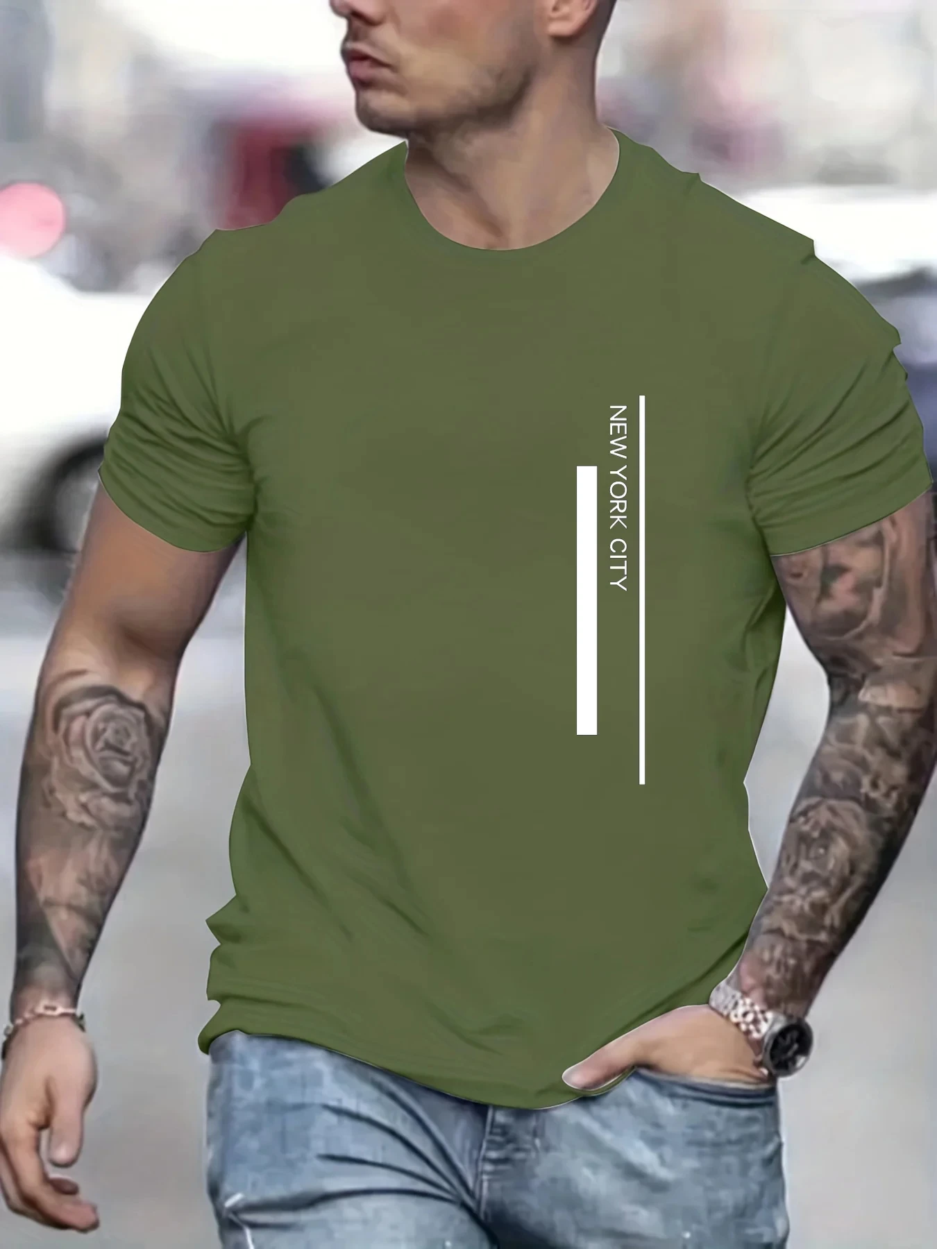 Camiseta com estampa de letras - Men'S Fashion New York avaliação e preço