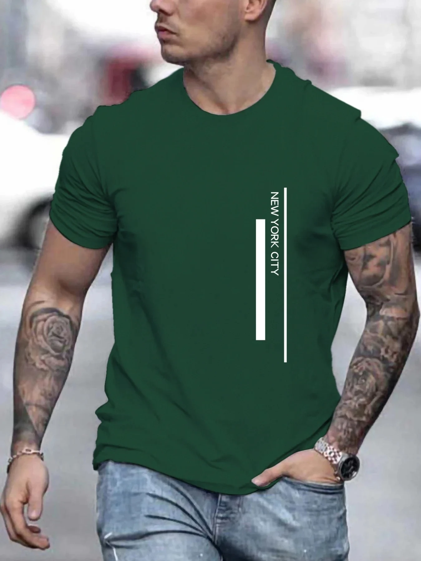 Camiseta com estampa de letras - Men'S Fashion New York avaliação e preço