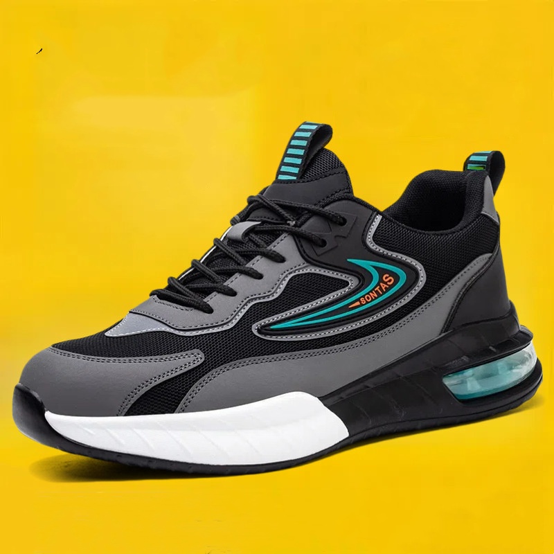 Moda masculina biqueira de aço - Mens Fashion Trainers avaliação e preço