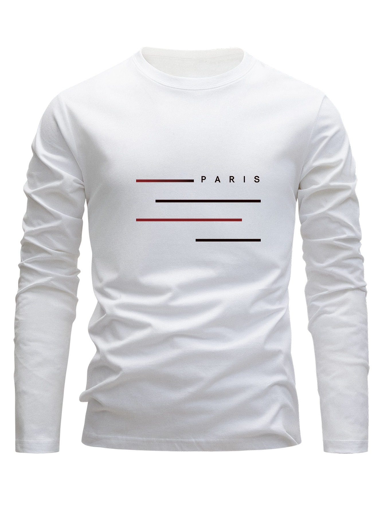 Camiseta Masculina de Manga Lo - Men'S Fashion T Shirts avaliação e preço
