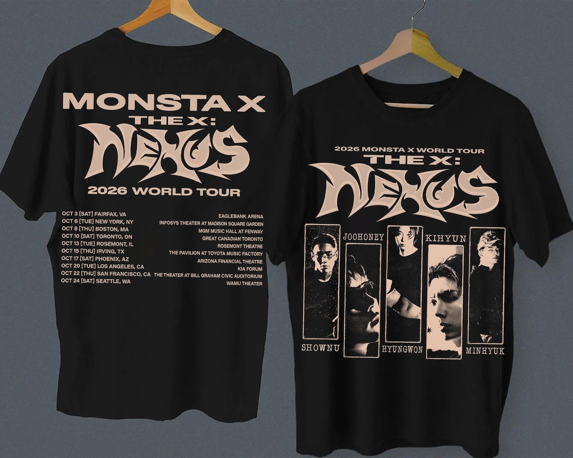 MONSTA X The X: T-shirt da tur - Men'S Fashion X avaliação e preço